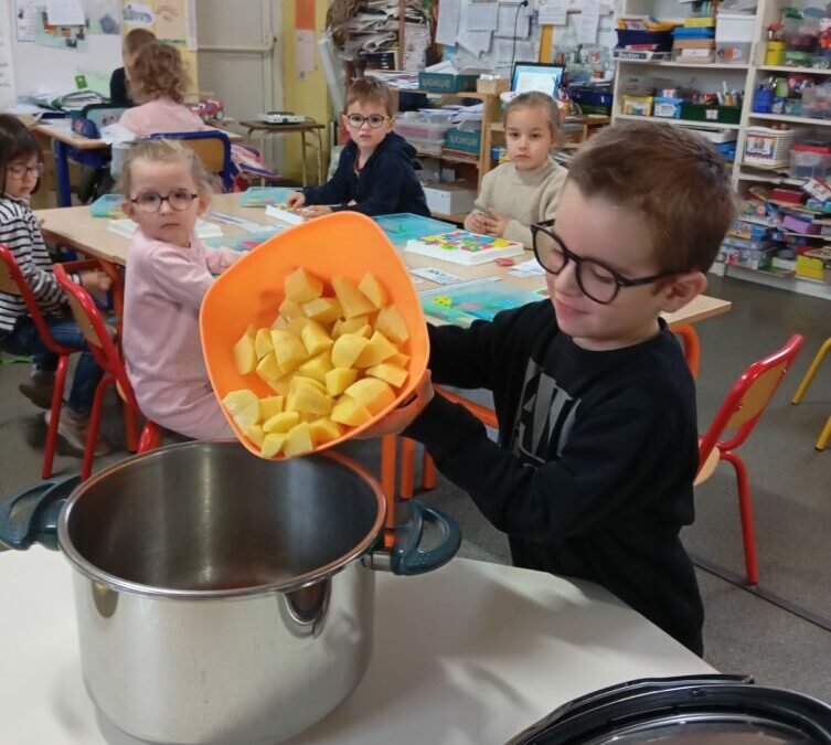 Semaine du goût: dégustation de la soupe au butternut